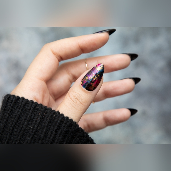 🎉 Saturday Night Fever, Handmade Nail Set - Picture 4 of 14